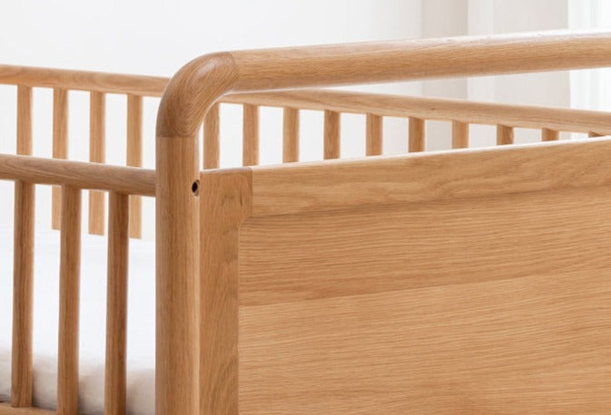 Oak Solid Wood Multi-functional Toddler Bed