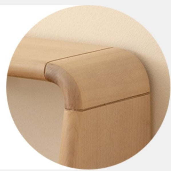 Birch, Beech Solid Wood Nightstand Built-in Night Light