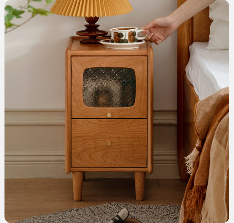 Cherry Solid Wood Nightstand.