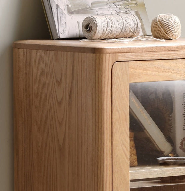 Oak Solid Wood Nordic Side Cabinet