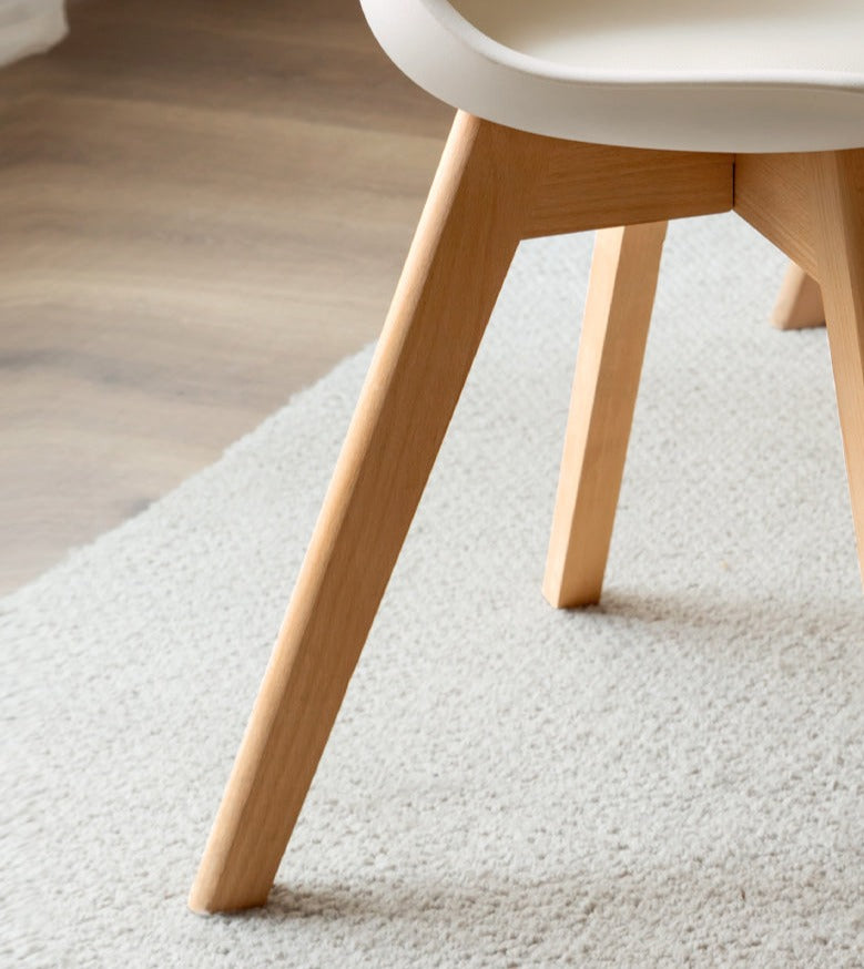Oak, Beech Solid Wood Eames Chair 4 Pcs Set
