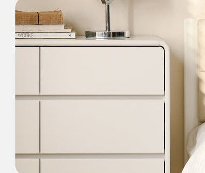 Ash Solid Wood Cream Style Chest of Drawers