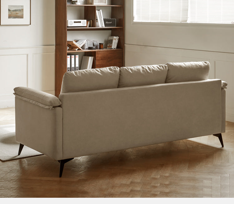 Technology Cloth Glutinous Rice White Sofa.