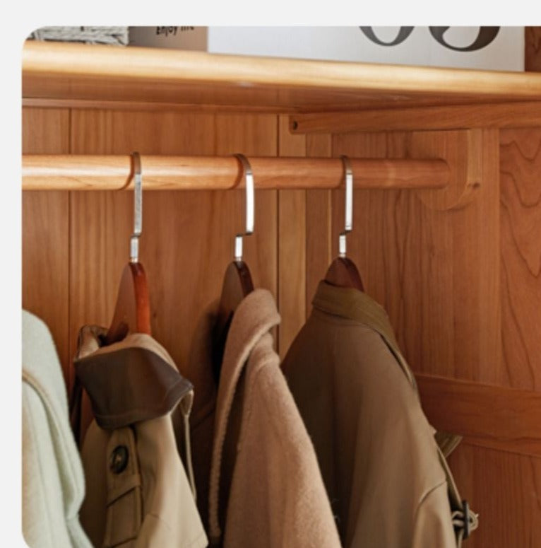 Сherry Solid Wood Exquisite Wardrobe.
