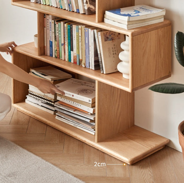 Oak Solid Wood Japanese Style Bookcase