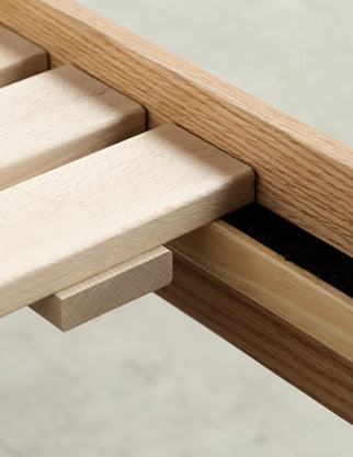 Oak Solid Wood with LED Light Bed