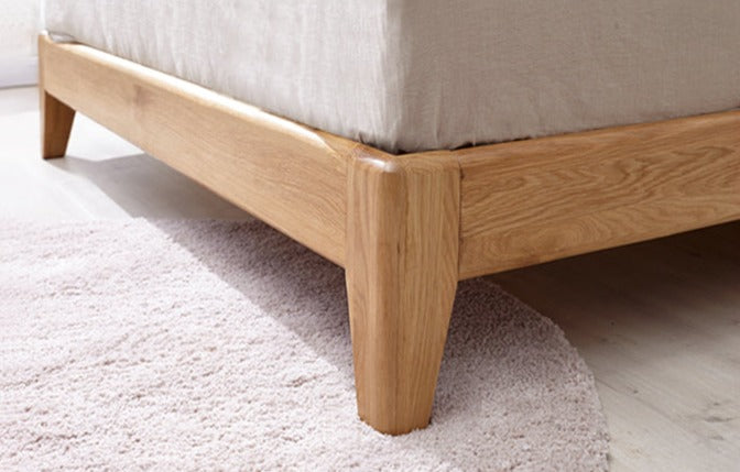 Oak Solid Wood with LED Light Bed