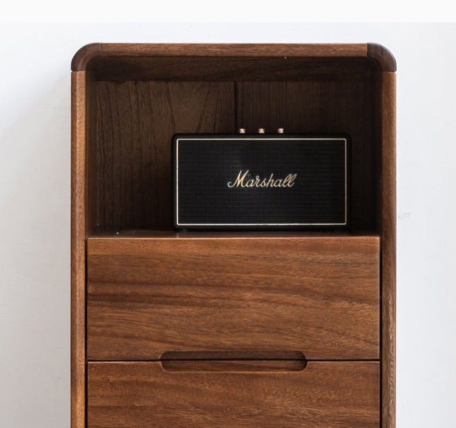 Black Walnut Solid Wood Side Cabinet