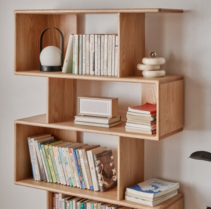 Oak Solid Wood Japanese Style Bookcase