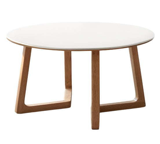 Oak, Beech Solid Wood Round Coffee Table