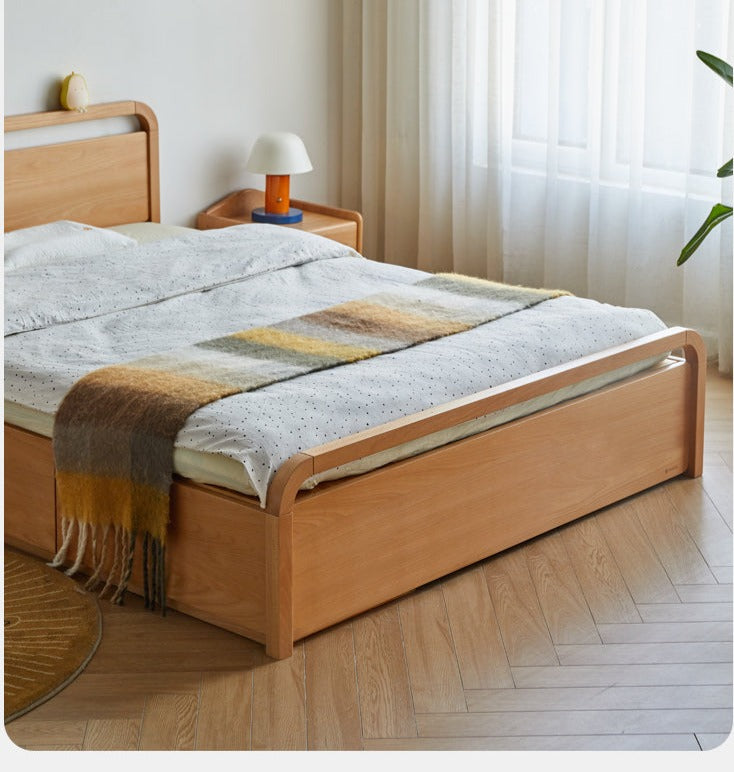 Beech solid wood Multi-functional with storage box bed<