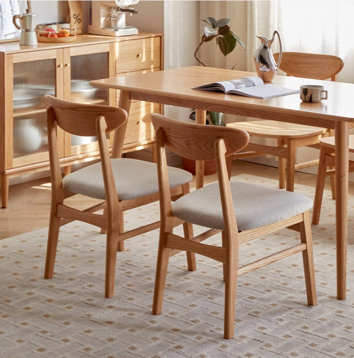 Ash, Oak Solid Wood Dining Chair 4 Pcs Set