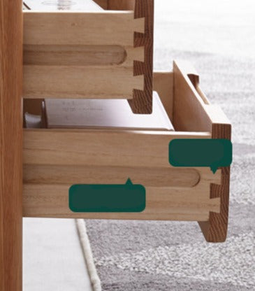 Oak Solid Wood Nordic Side Cabinet