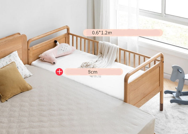 Oak Solid Wood Multi-functional Toddler Bed