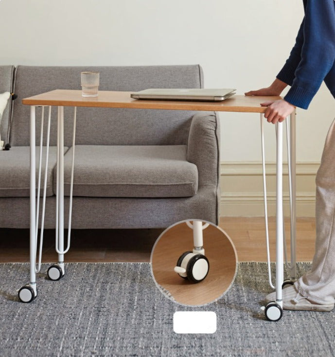 Oak Solid Wood Two-level Stackable Office Desks