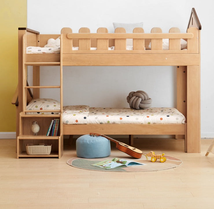 Oak, Beech Solid Wood Small Footstool