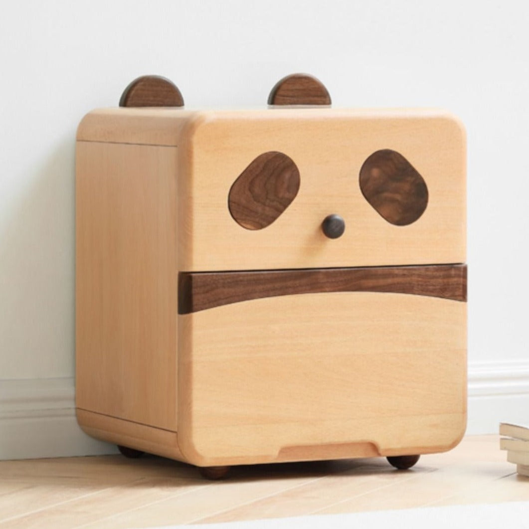 Beech Solid Wood Cartoon Nightstand