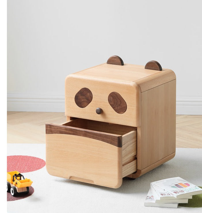 Beech Solid Wood Cartoon Nightstand