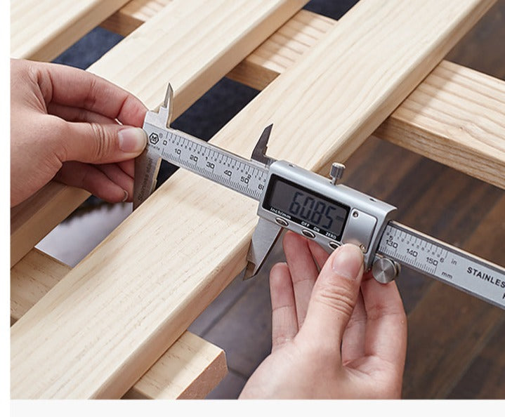 European Beech, Poplar Solid Wood Bed