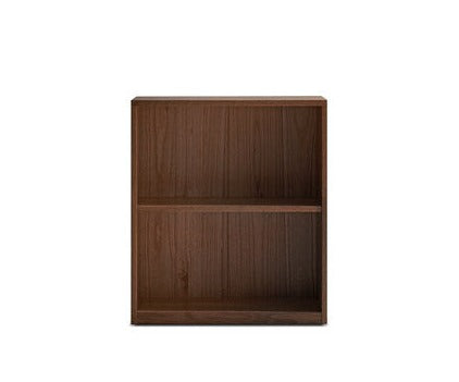 Black Walnut, Oak Solid Wood Low Bookcase, Modern Modular Storage Shelf Cabinet