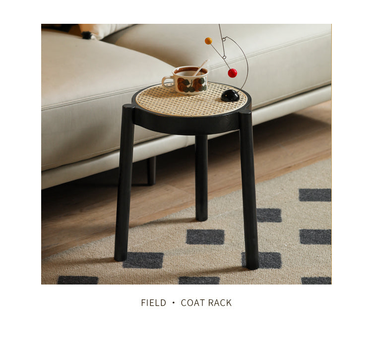 Oak Round Solid Wood Stool