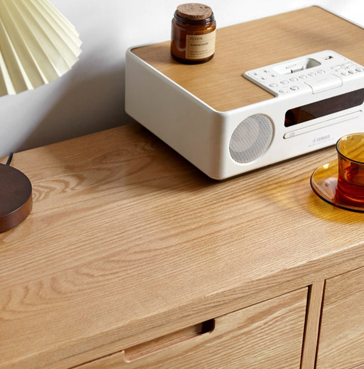 Oak Solid Wood, Solid Rubberwood Seven Drawers Drawer