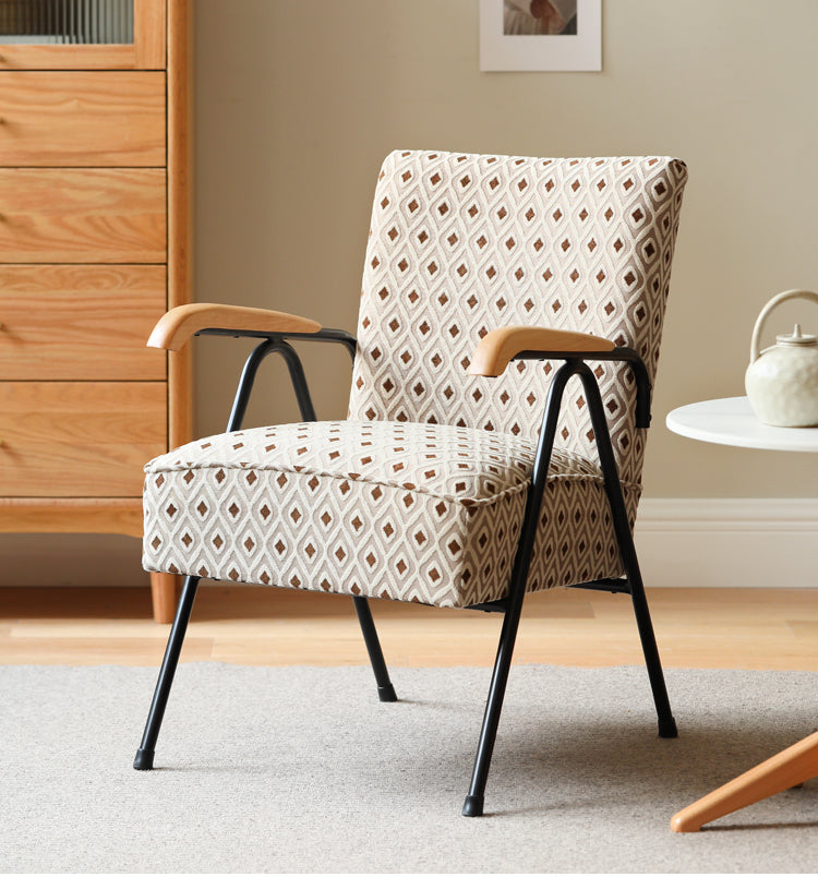 Fabric Sofa Chair Retro Leisure Chair