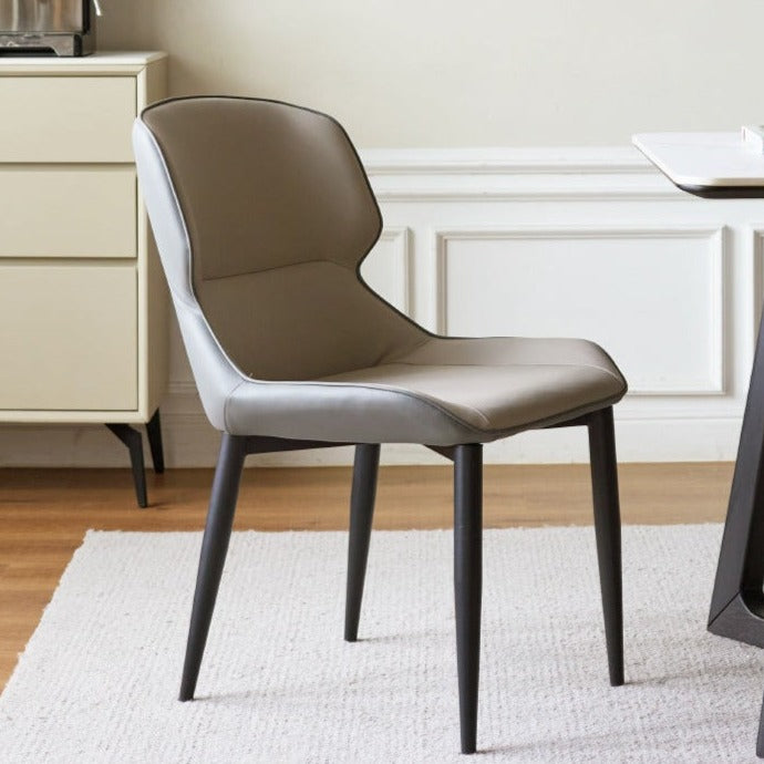 Organic Leather Soft Chair Set of 2