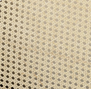 Oak rattan solid wood black bed