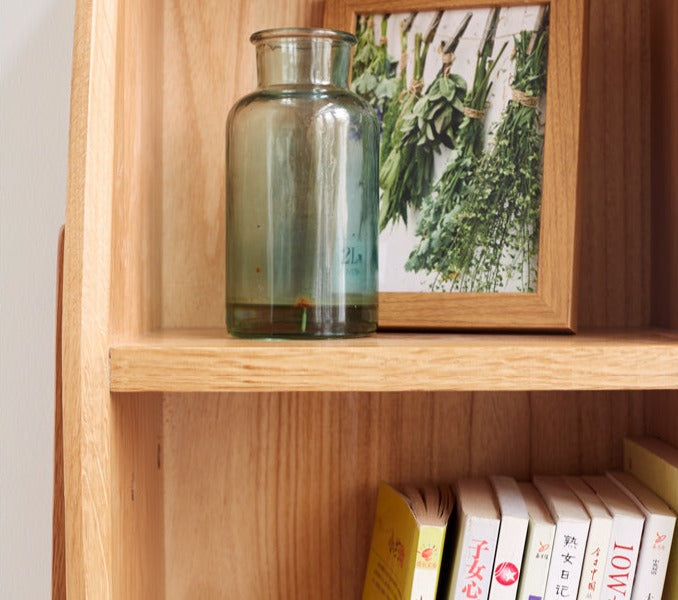 Oak Solid Wood Side Cabinet Combination.