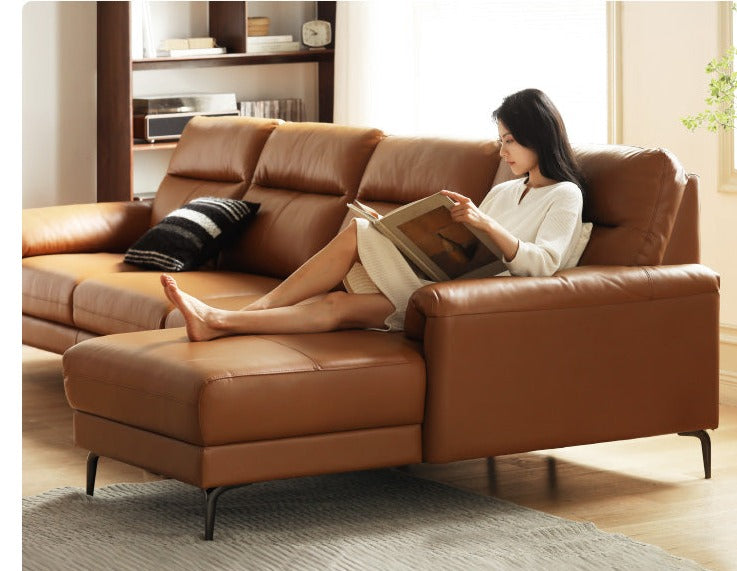 Genuine Leather Italian Normcore Modern Sofa