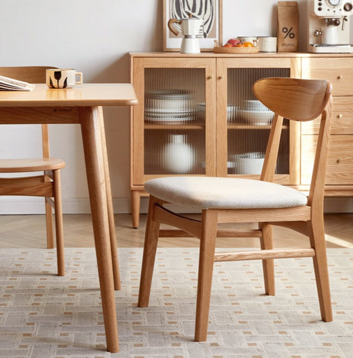 Ash, Oak Solid Wood Dining Chair 4 Pcs Set