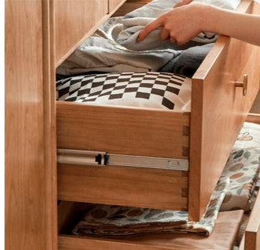 Сherry Solid Wood Exquisite Wardrobe.