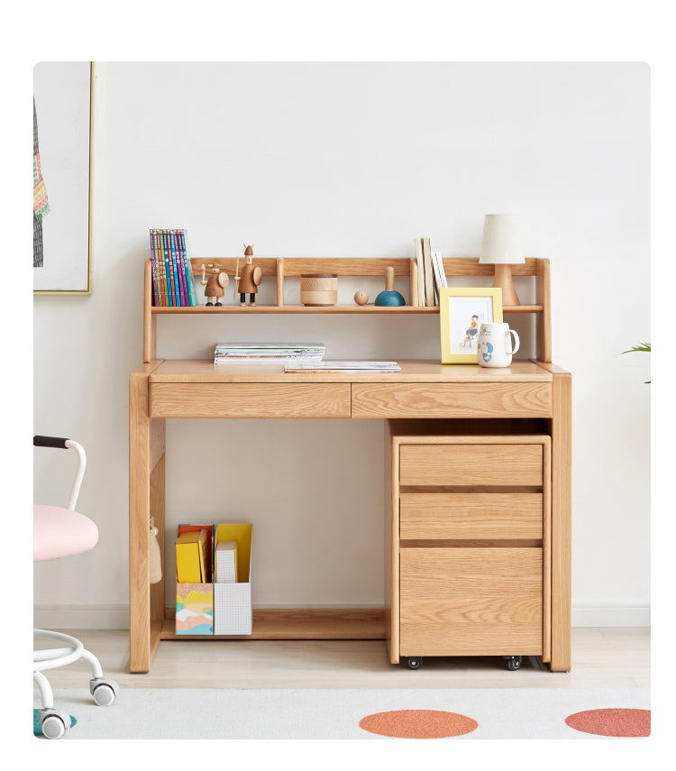 Oak Solid Wood Drawer Multi-Functional Bedside Table