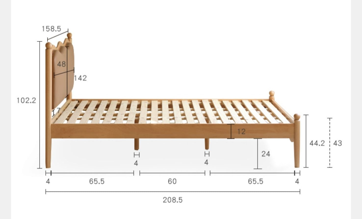 Oak, Beech solid wood children's bed girl princess bed ,boy bed<