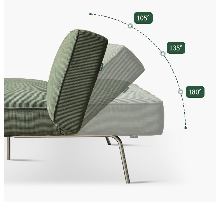 Retro Corduroy Sleeper Sofa.