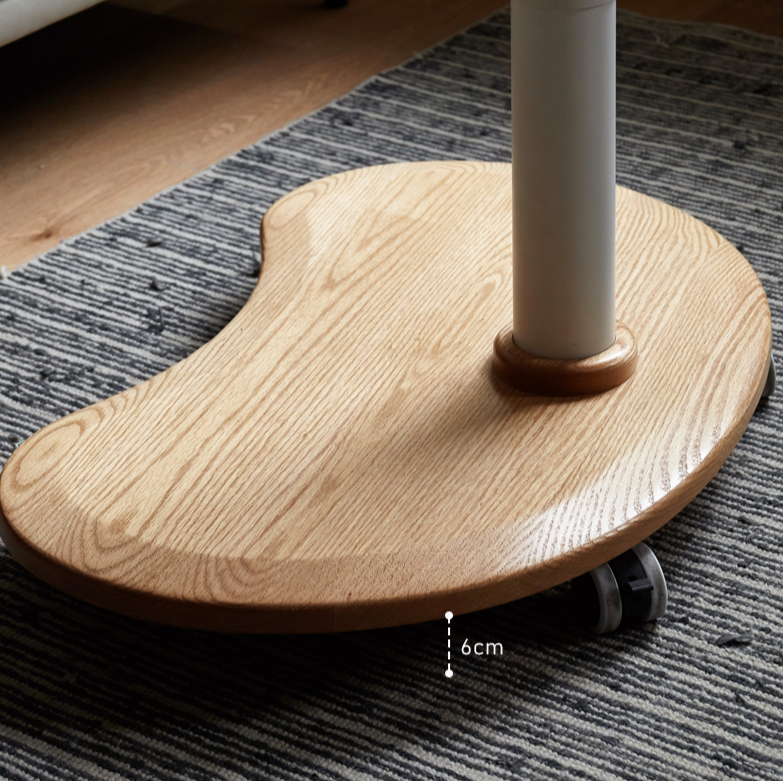 Oak Solid Wood Pneumatic Adjustable Standing Desk