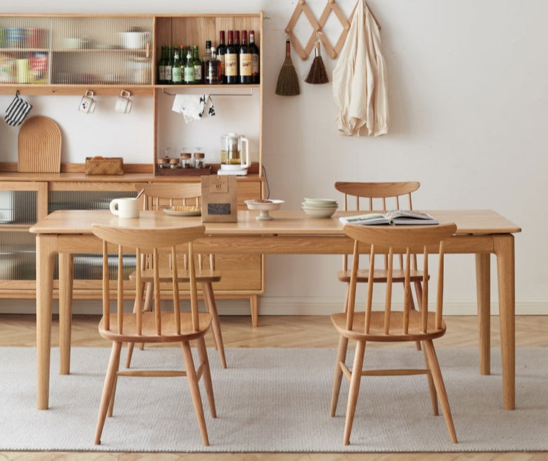 Oak, Ash Solid Wood Long Office Desk