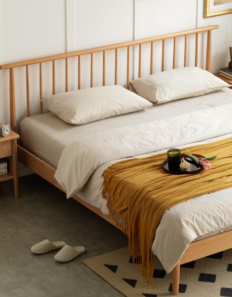 Oak, Beech Solid Wood Windsor Bed