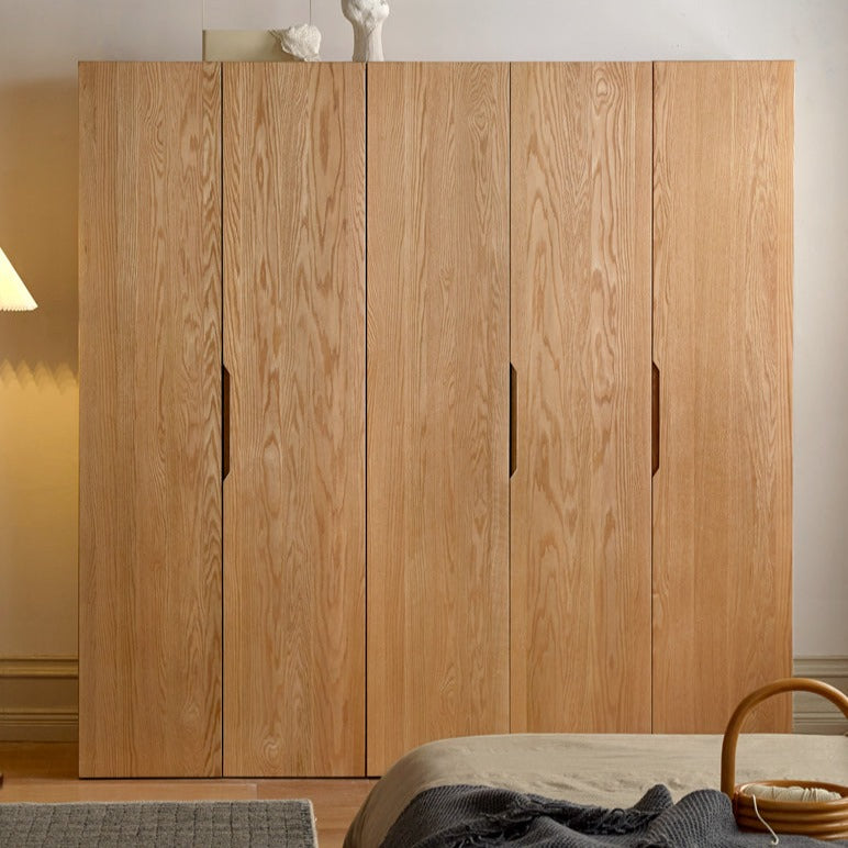 Oak Solid Wood Nordic Wardrobe.