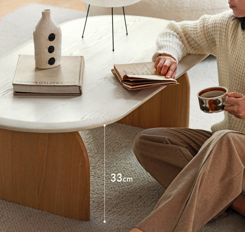 French wind side сoffee table Ash solid wood