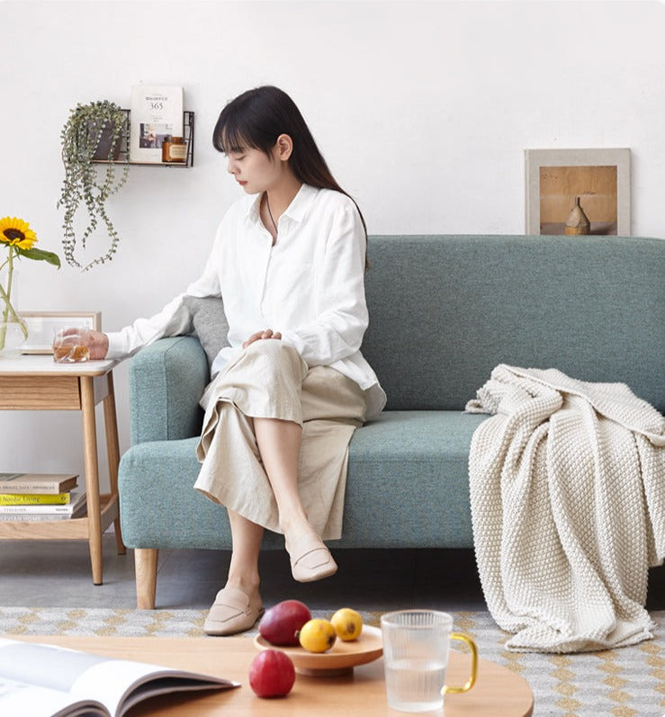 Fabric Double Sofa Scandinavian.