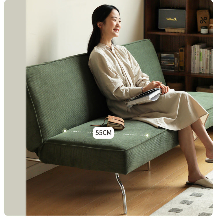 Retro Corduroy Sleeper Sofa.