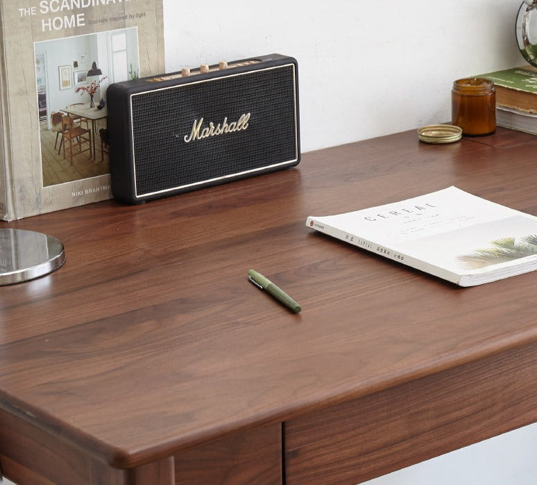 Black Walnut ,Oak, Ash, Sandalwood Solid Wood Office Desk