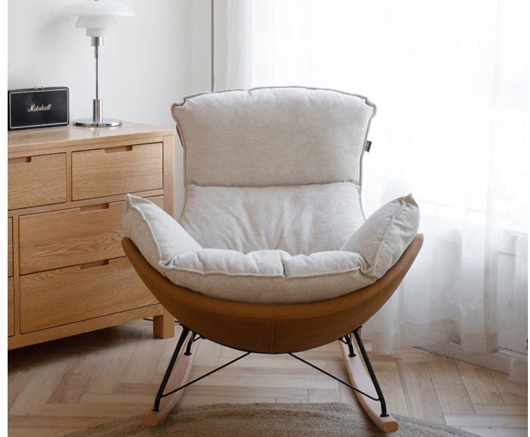 Mid Century Modern Rocking Armchair)