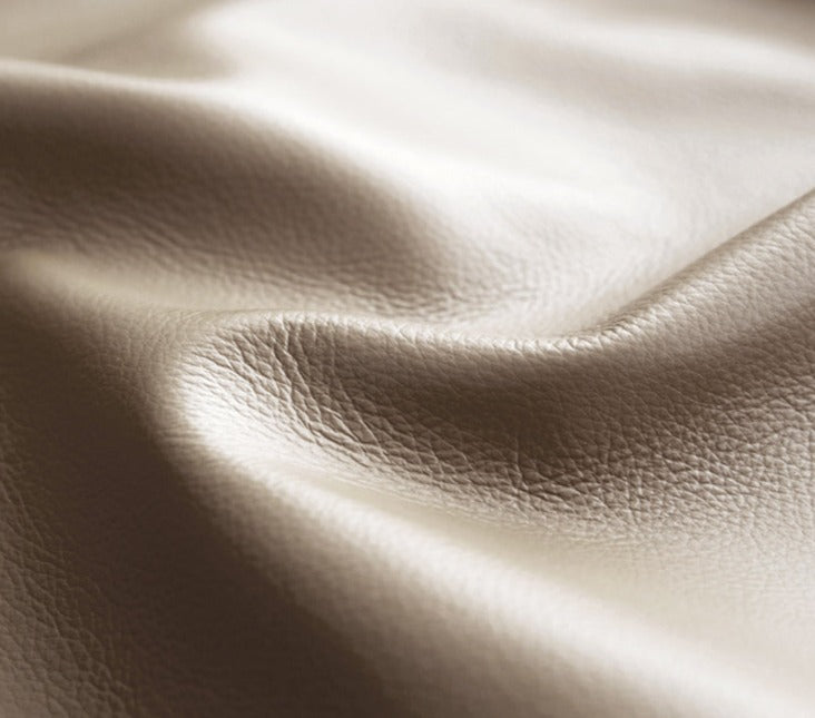 Yellow Cowhide Luxe Wood Bed