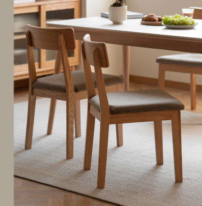Black Walnut, Ash, Oak Solid Wood, Solid Rubberwood Dining Chair Set of 4