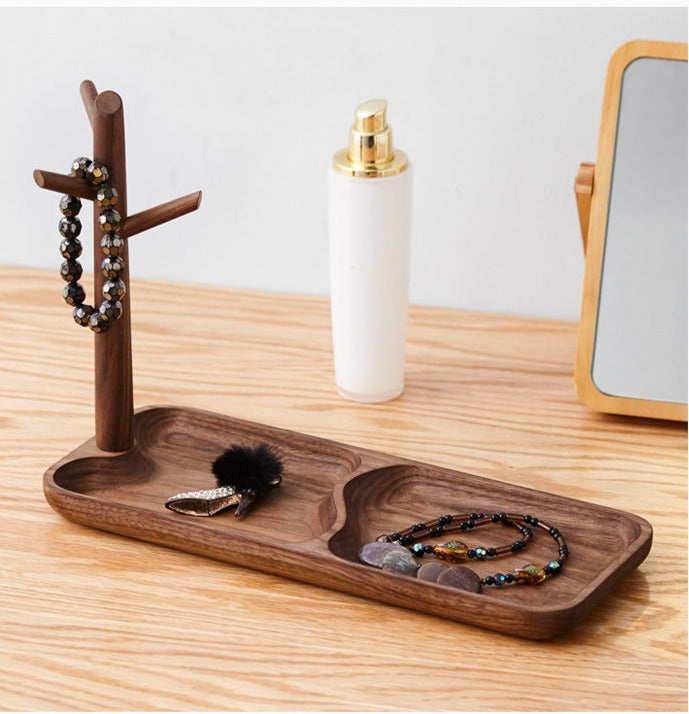 Solid wood porch entry door hanging key racks