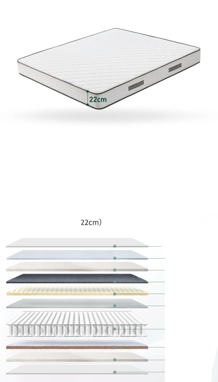 Oak rattan solid wood black bed