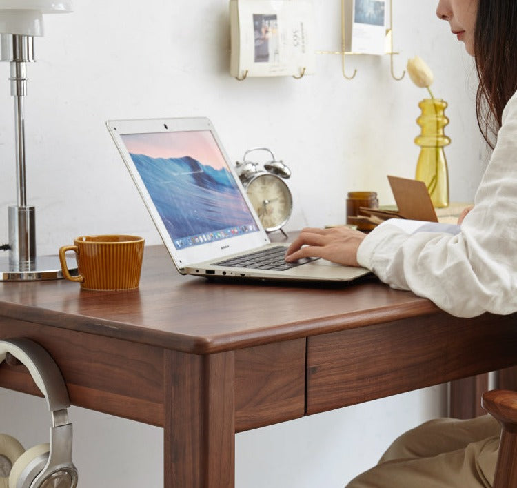 Black Walnut ,Oak, Ash, Sandalwood Solid Wood Office Desk